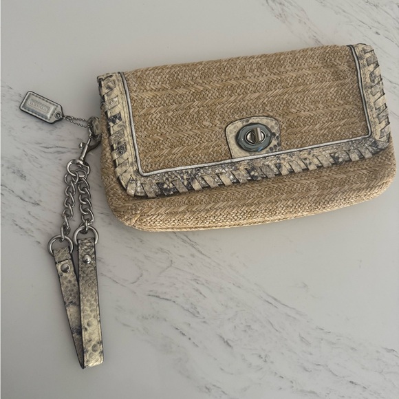 Coach Clutch with Chain Detail - Picture 1 of 10